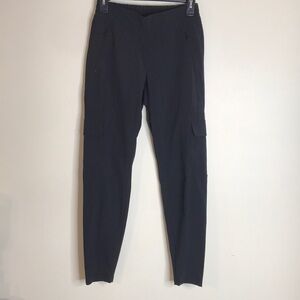 Athleta ladies black gym workout legging joggers size 0
